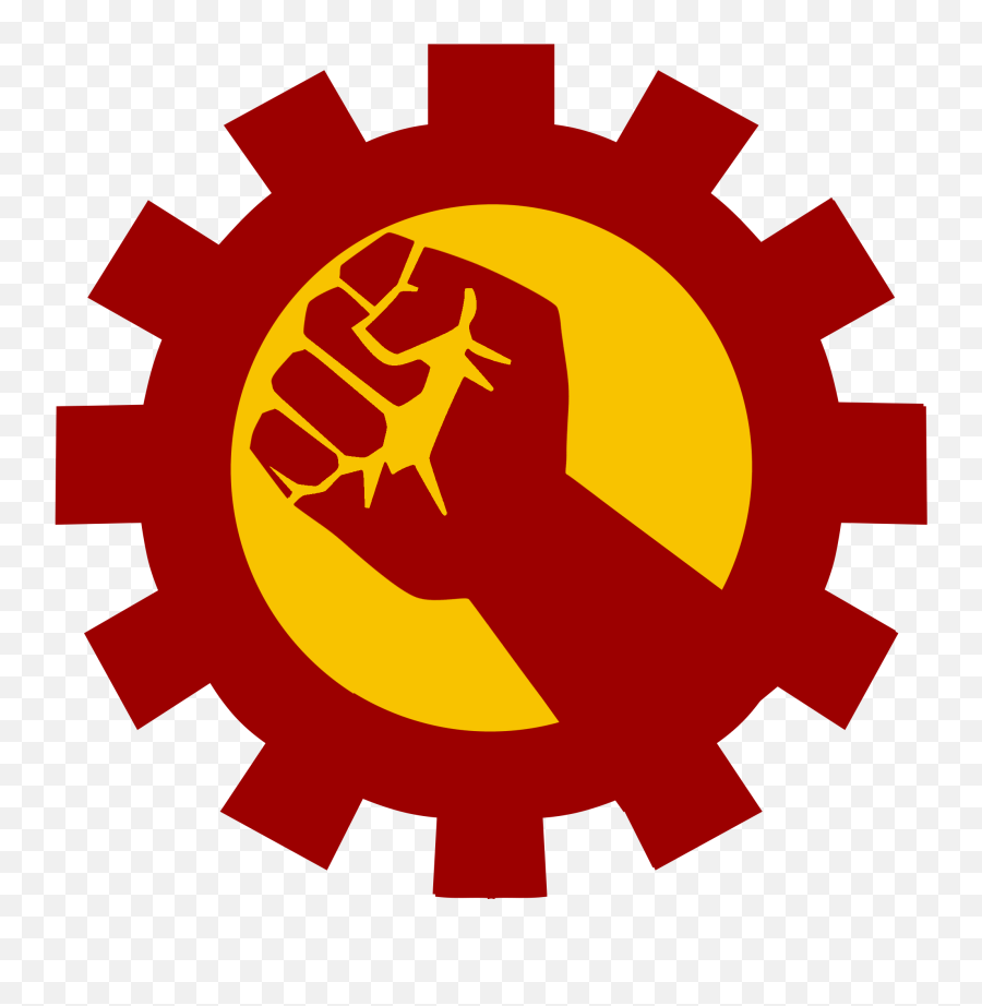 Fist Clipart Communist Symbol - Gear Fist Full Size Png Emoji,Fist Clipart