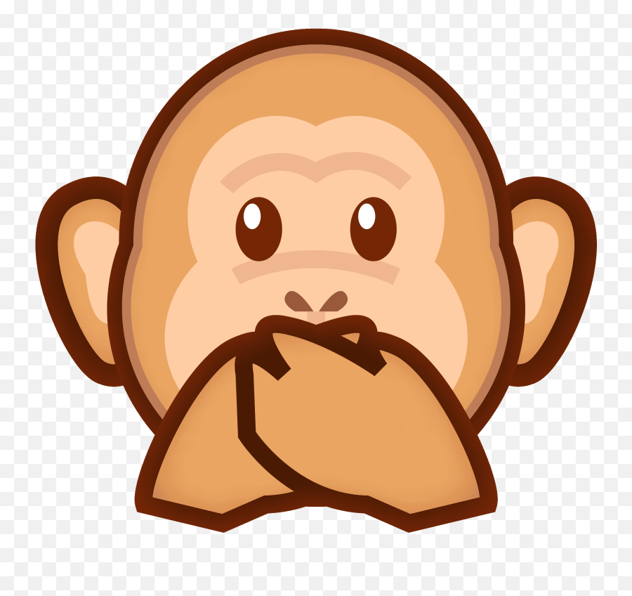 Speak - Noevil Monkey Emoji Clipart Free Download Three Wise Monkeys,Speak Clipart