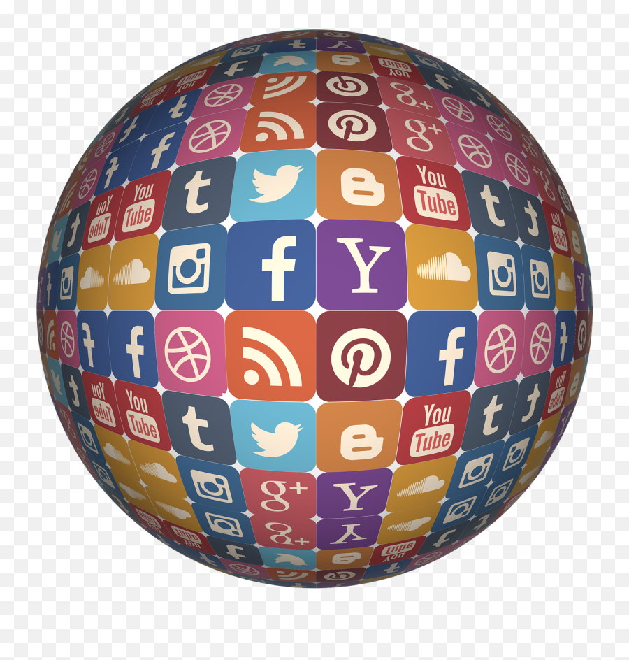Icon Ball Round Social - Social Network Circle Social Icon Png Emoji,Social Media Png