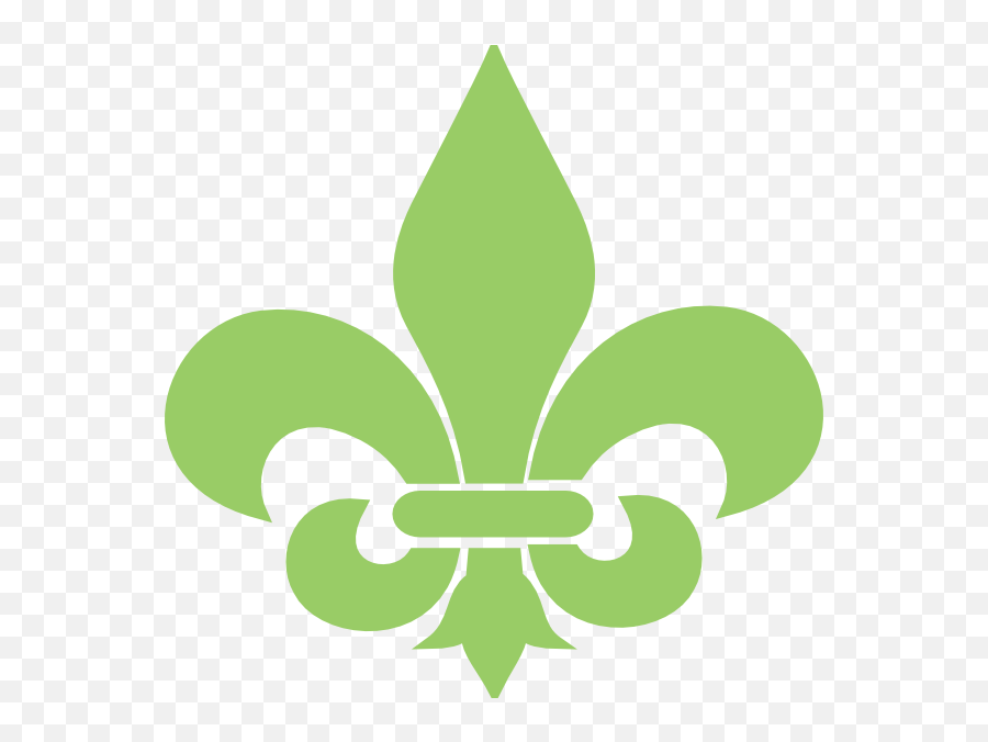 Green Fleur De Lis Clip Art At Clker - Fleur De Lis Green And Gold Emoji,Civil Air Patrol Clipart