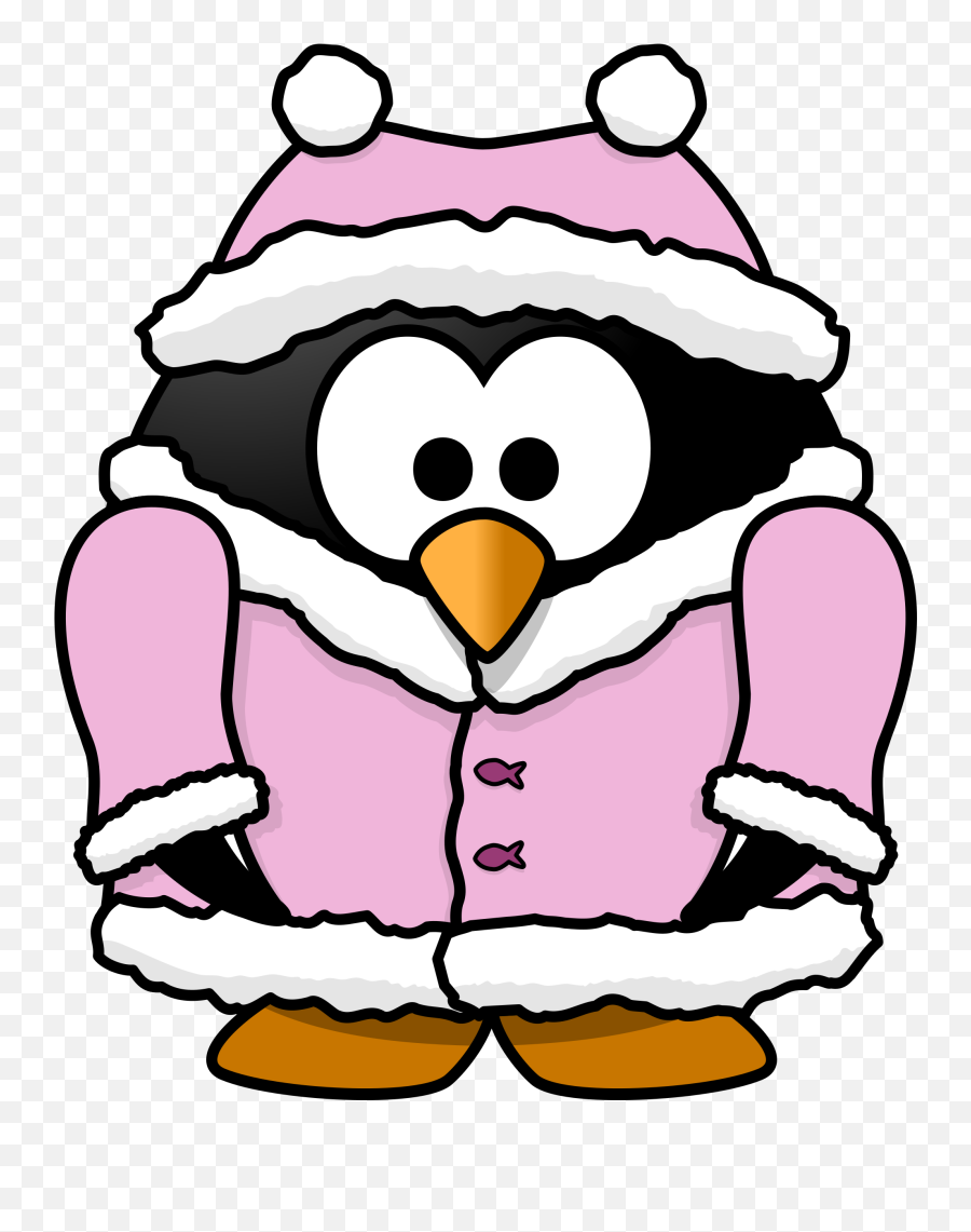 Dress Clipart Winter Dress Winter - Transparent Winter Animals Clipart Emoji,Dress Clipart