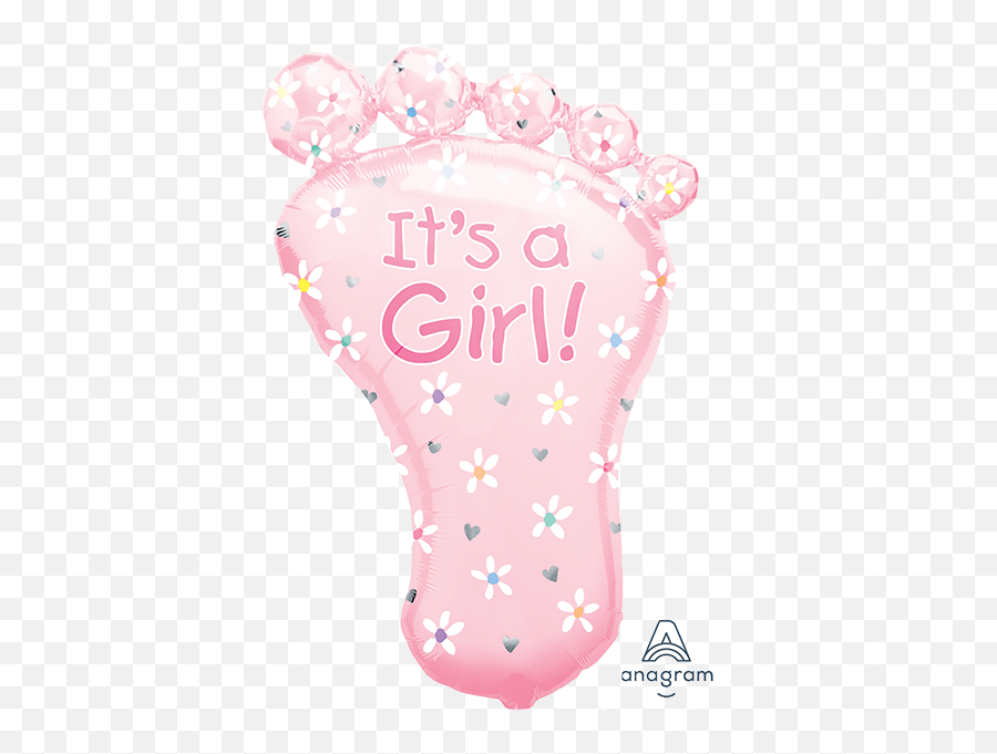 Its A Girl Baby Foot Balloon Emoji,Its A Girl Png