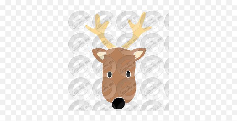 Reindeer Stencil For Classroom Emoji,Cute Reindeer Clipart