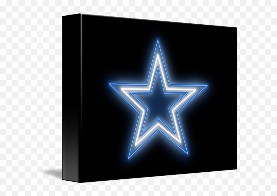 Cowboys Star Neon Sign By R B Emoji,Cowboys Star Png