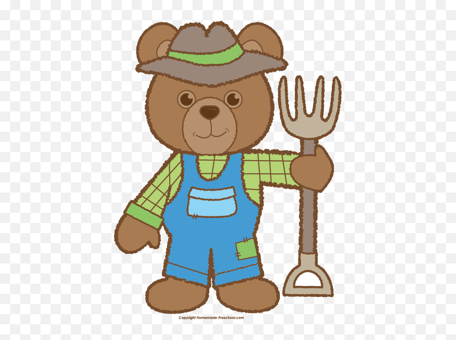 Teddy Bear Clipart Teddy Bear Clipart Bear Clipart Teddy - Farmer Bear Emoji,Farmer Clipart