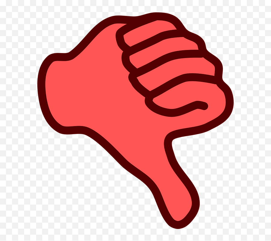 No Clipart Png - Clipart Of No Down And Finger 3727097 Declined Png Emoji,No Clipart