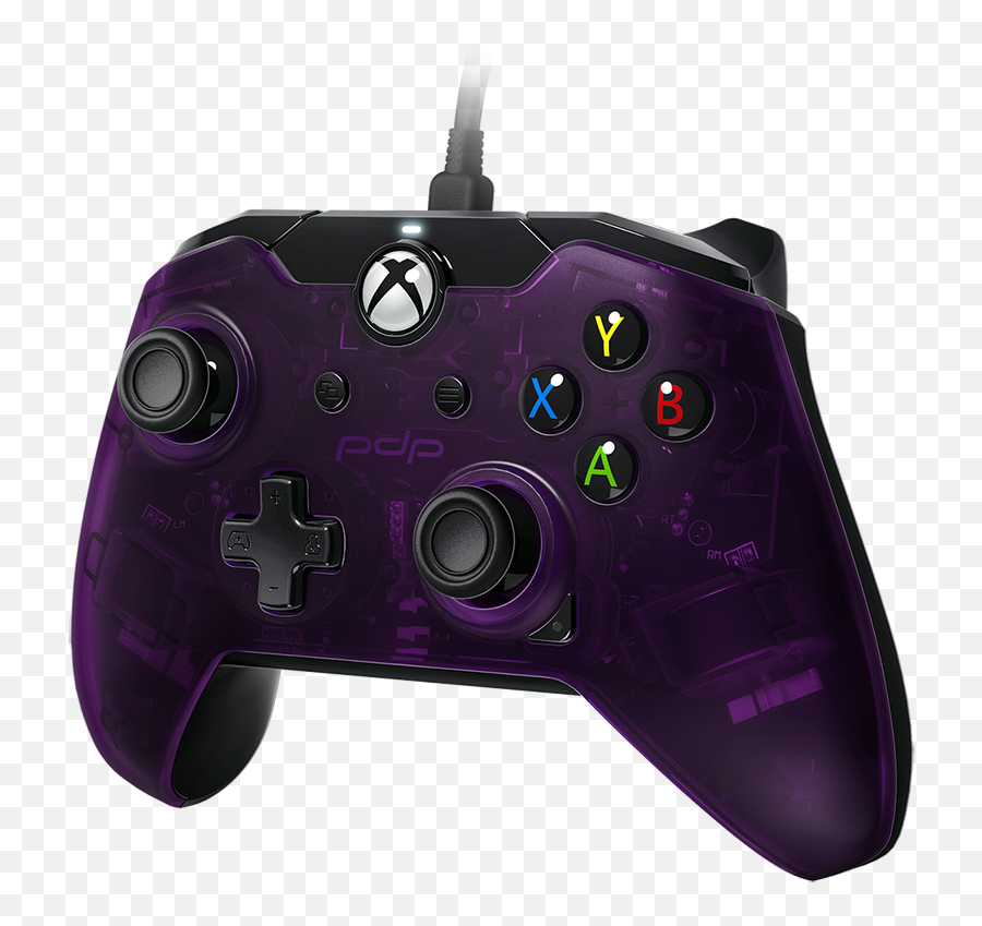 Pdp Gaming Wired Controller Royal Purple Emoji,Xbox One Controller Transparent Background