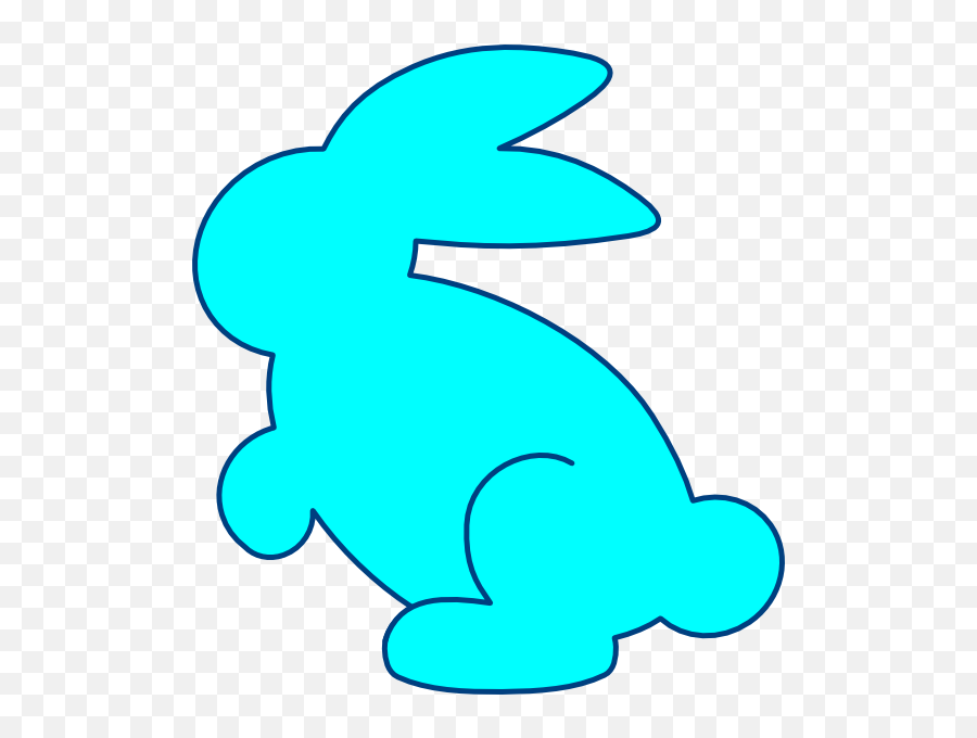 Sea Green Bunny Clip Art At Clkercom - Vector Clip Art Emoji,Bunny Outline Clipart
