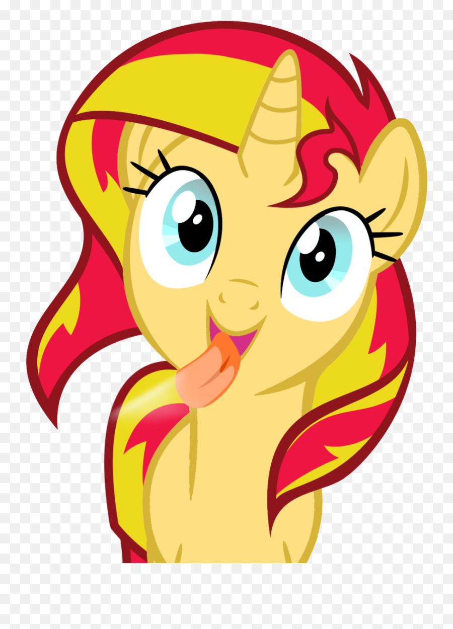 Sunset Shimmer Licking The Screen My Little Pony Emoji,Lick Clipart