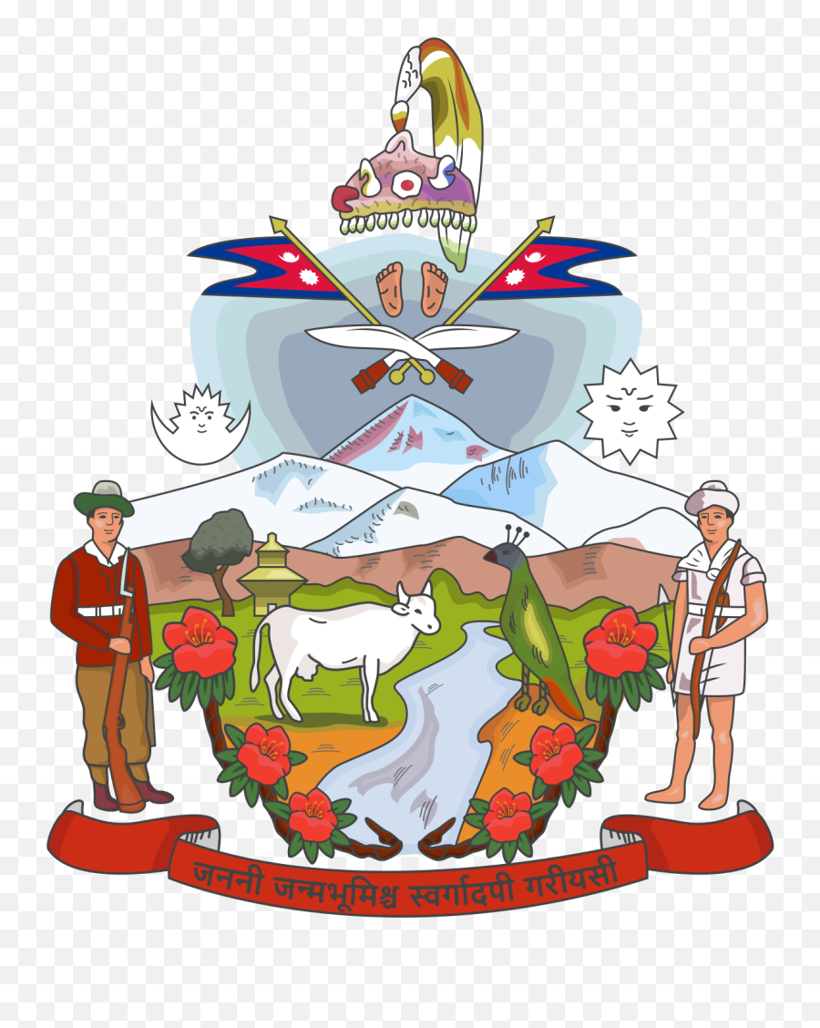 King Flag Of Nepal Clipart - Full Size Clipart 5314412 Emoji,Nepal Flag Png