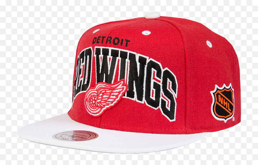 Detroit Red Wings Mitchell U0026 Ness 2 Tone Team Arch Cap - For Baseball Emoji,Detroit Red Wings Logo