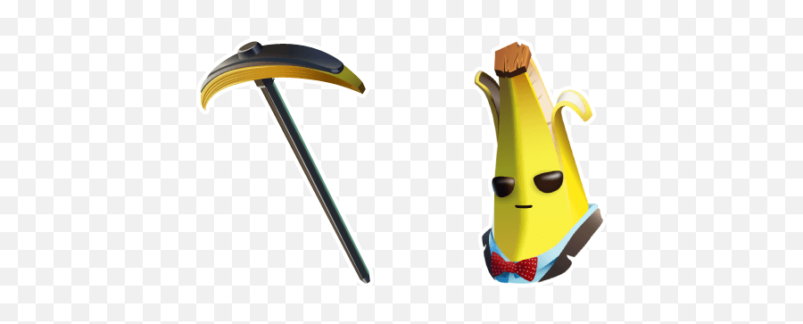 Fortnite Agent Peely Skin Bananaxe Pickaxe Cursor U2013 Custom Emoji,Pick Axe Clipart