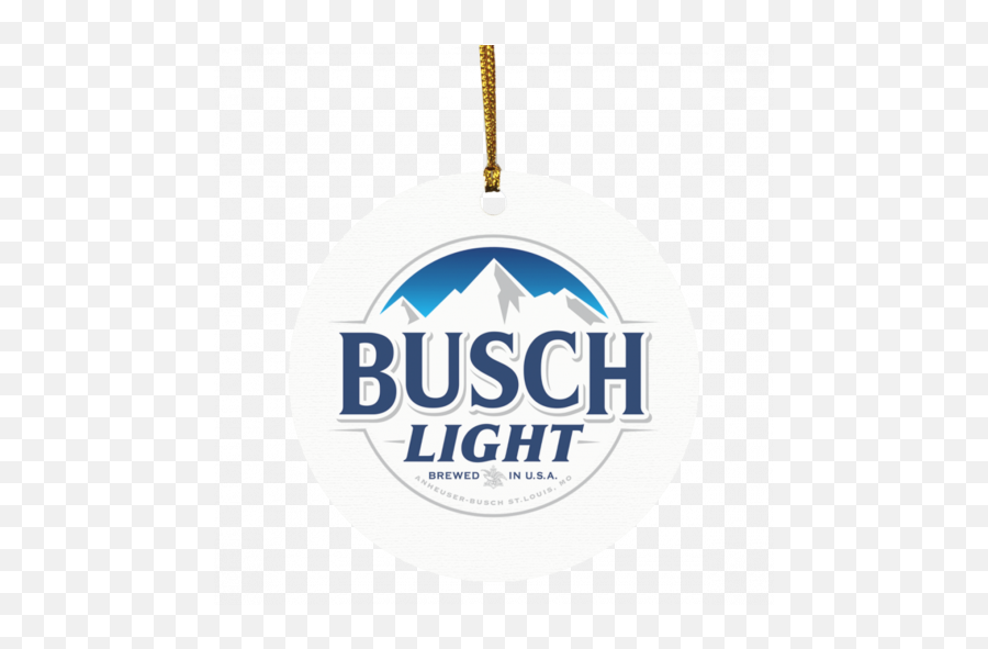 Busch Light Brewed In Usa Christmas Circle Ornament - Vertical Emoji,Busch Light Logo