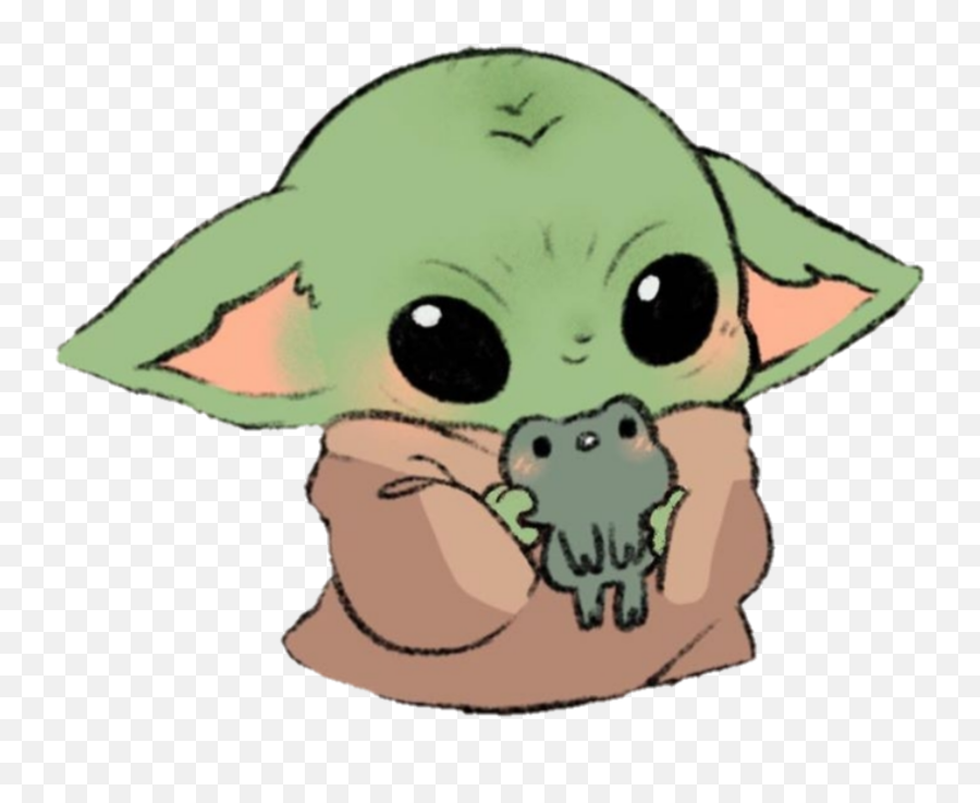 Awwwwwwwwwwwwwww Yoda Wallpaper Cute Doodles Yoda Art - Cute Baby Yoda Drawing Emoji,Yoda Transparent