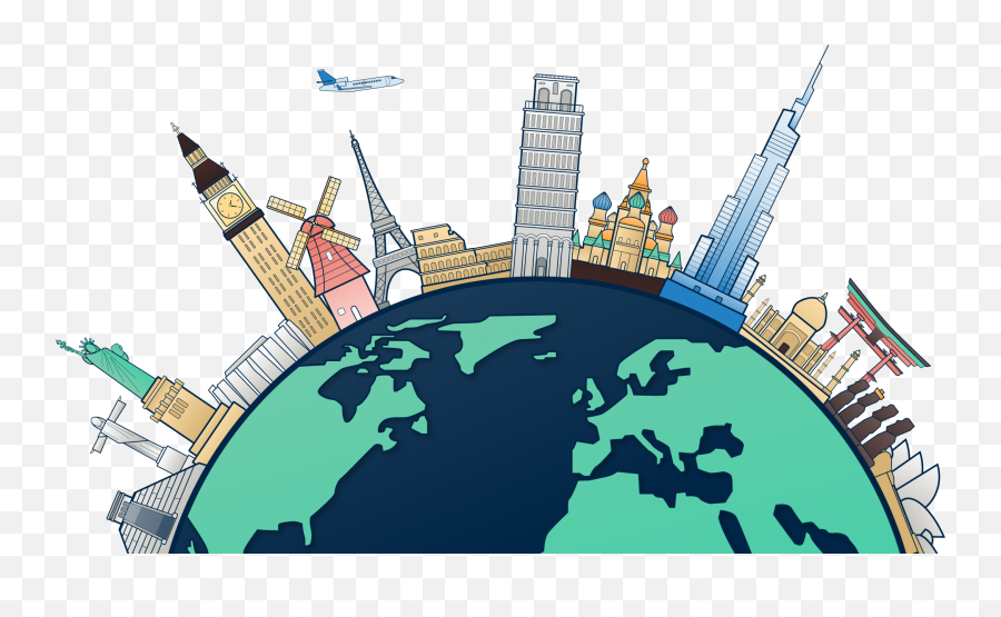 Travel World Png File - World Map Emoji,World Png