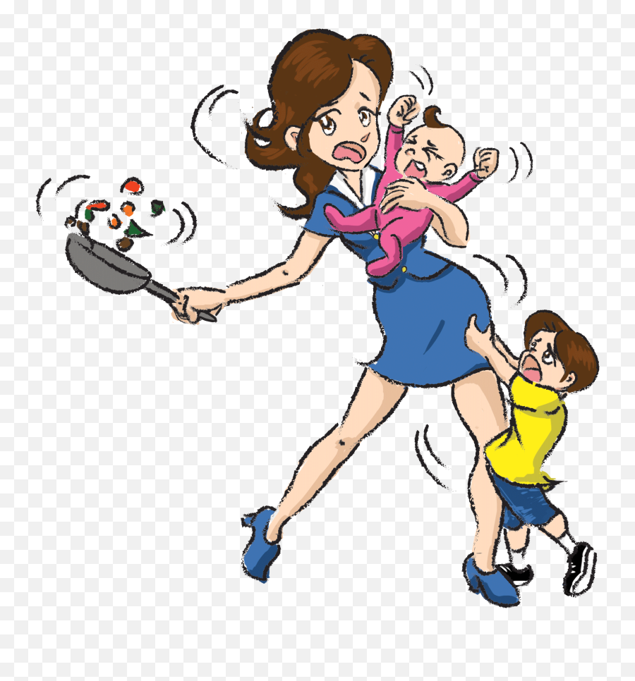 Busy Mom Clipart Png Transparent Png Emoji,Mom Clipart