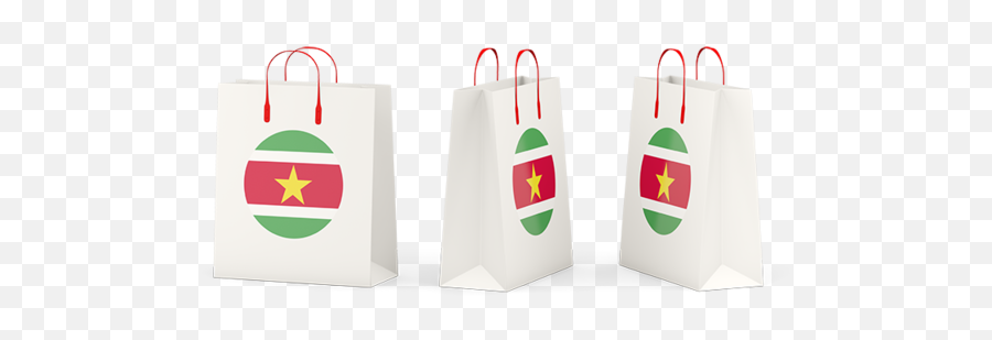 Shopping Bags Illustration Of Flag Of Suriname - Shopping Bag Flag Usa Emoji,Shopping Bags With Logo