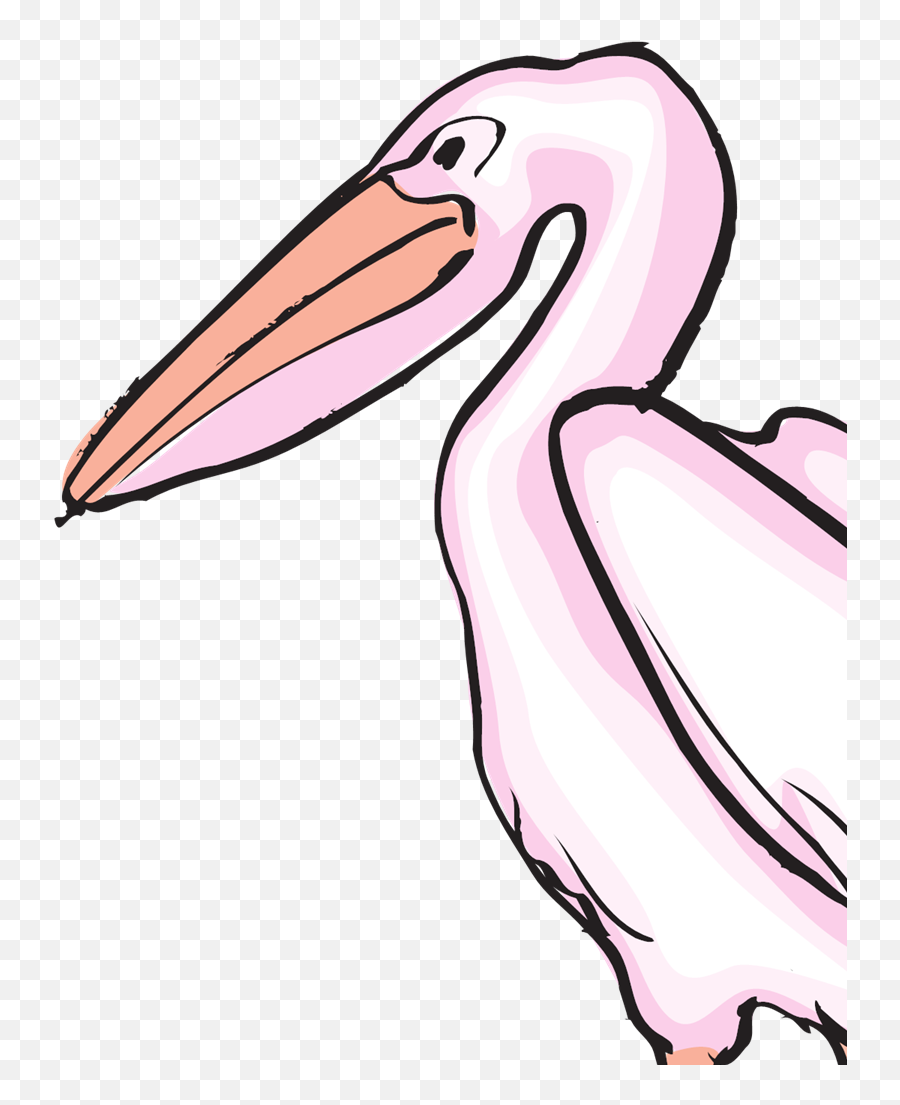 Pink Pelican Svg Vector Pink Pelican Clip Art - Svg Clipart Long Emoji,Pelican Clipart