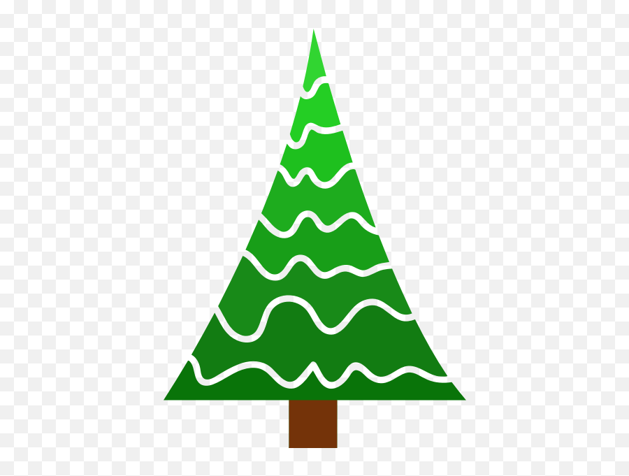 Simple Pine Tree - Christmas Tree Clipart Full Size Christmas Day Emoji,Pine Tree Clipart Black And White