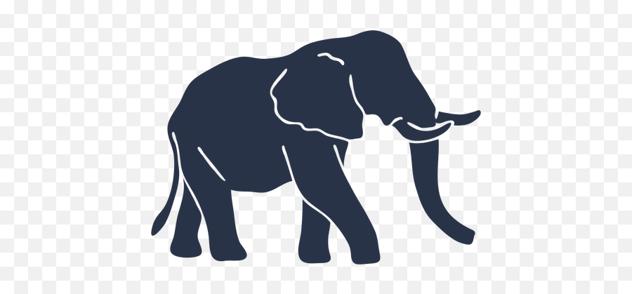 Vector Elephant Transparent Background - Transparent Elephant Vector Emoji,Elephant Transparent Background