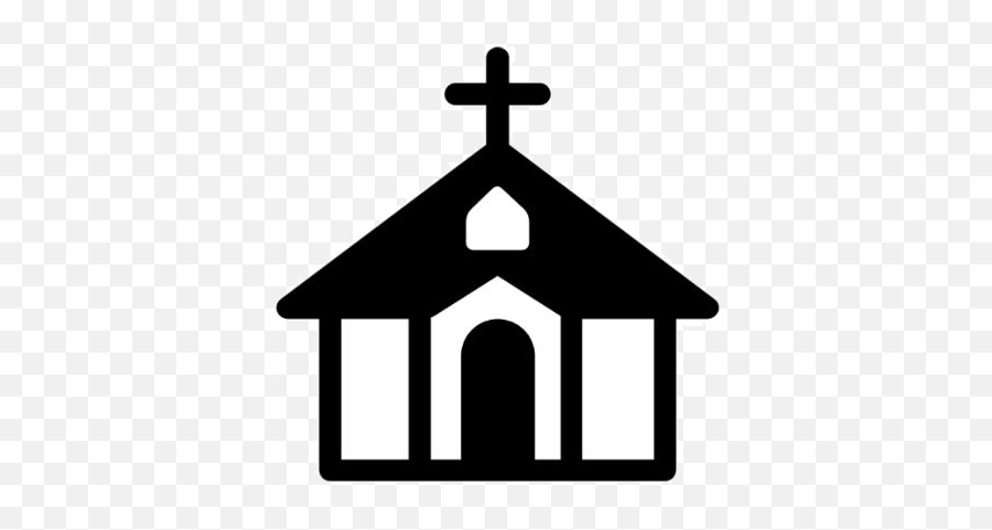 Download Hd Church Clipart Church - Black Church Clipart Emoji,Church Building Clipart