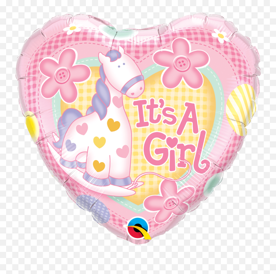 Its A Girl Soft Giraffe - A Girl Balloons Qualatex Emoji,Its A Girl Png