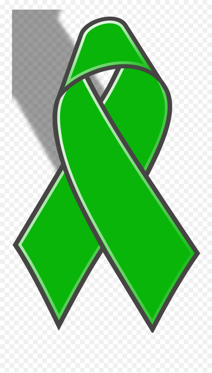 Green Awareness Ribbon Svg Vector Emoji,Awareness Ribbon Clipart