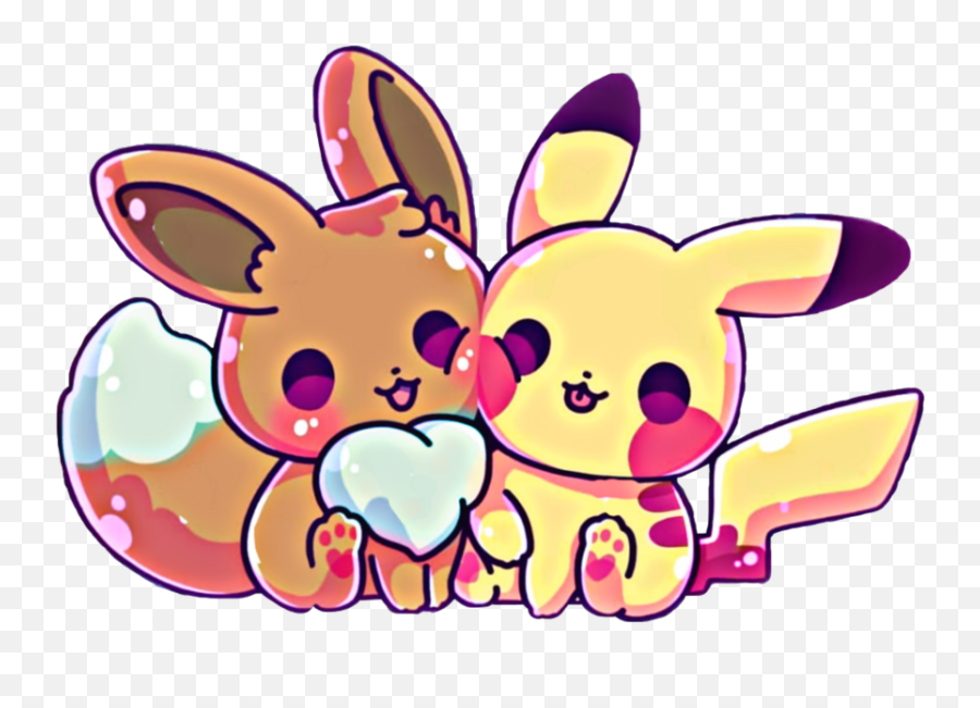 Pokemon Hd Cute Kawaii Pokemon Drawing Pikachu Emoji,Cute Pikachu Png