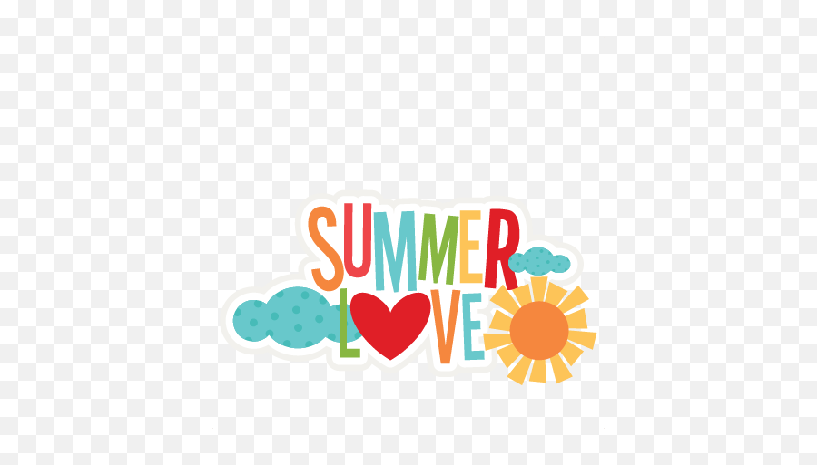 Summer Love Title Svg Scrapbook Cut - Summer Love Png Emoji,Summer Clipart