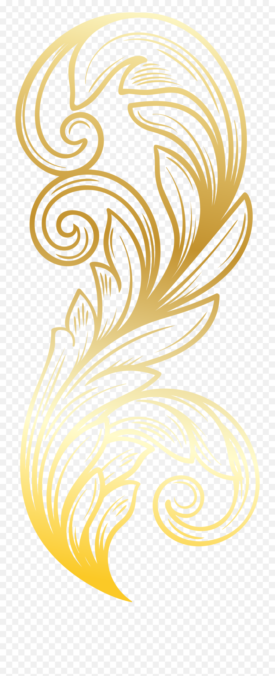 Download Golden Feather Gold Download Hq Png Clipart Png Emoji,Indian Feather Png