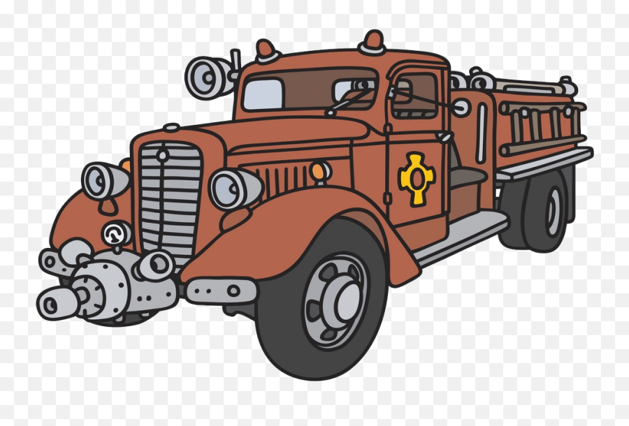 Cute Fire Truck - Clipart World Commercial Vehicle Emoji,Fire Truck Clipart