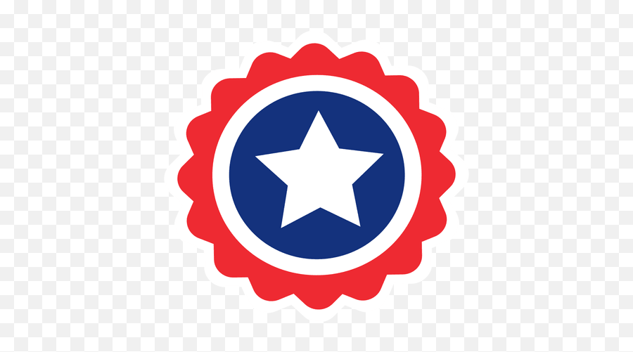 Round Star Usa Flag Label Transparent Png U0026 Svg Vector Emoji,Rounded Star Png