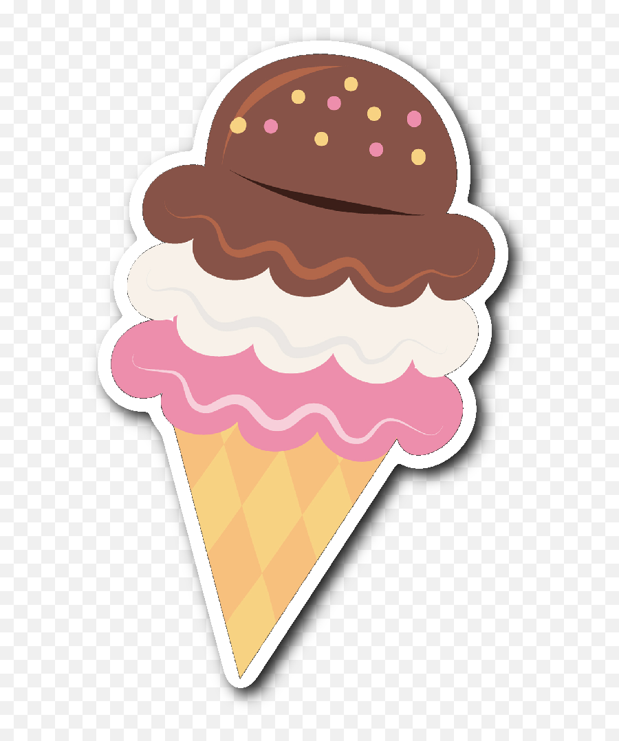 Ice Cream Cone Sticker Transparent Cartoon - Jingfm Cartoon Ice Cream Stickers Emoji,Ice Cream Cone Clipart