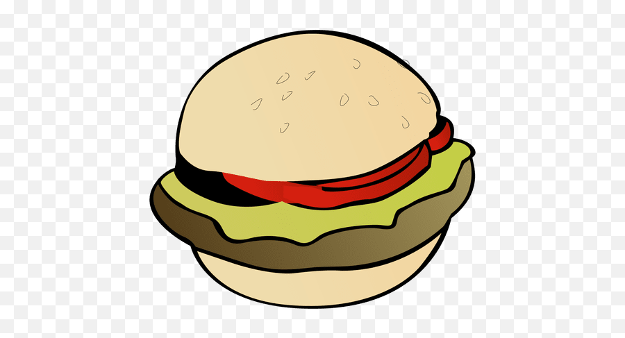 Burger Clipart Transparent Food - Burger Cartoon Png Emoji,Burger Clipart
