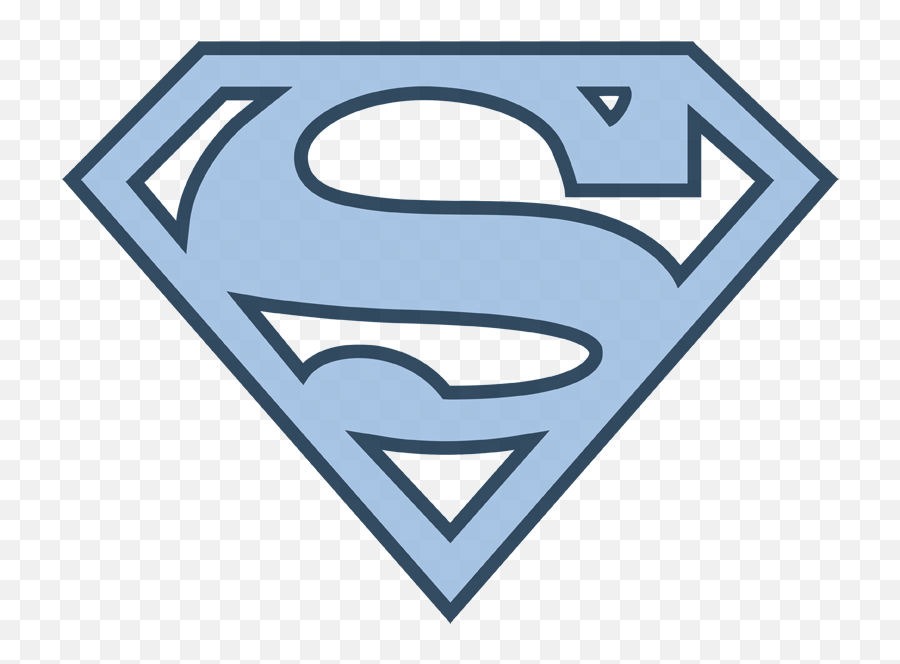 Superman Carolina Blueu0026amp - Superman Symbol Full Size Png Transparent Superman Logo Blue Emoji,Superman Logo Png