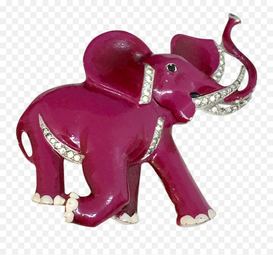 Trifari Enamel Republican Elephant Fur Clip Pin Vintage - Decorative Emoji,Republican Elephant Logo