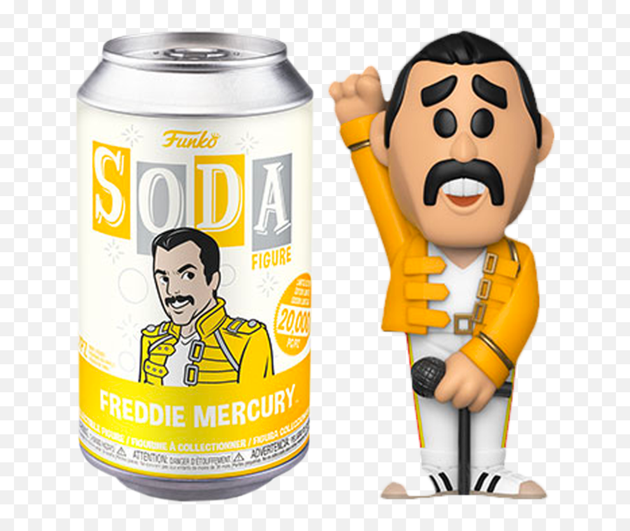 Queen - Freddie Mercury Vinyl Soda Figure In Collector Can Funko Soda Freddie Mercury Emoji,Freddie Mercury Clipart