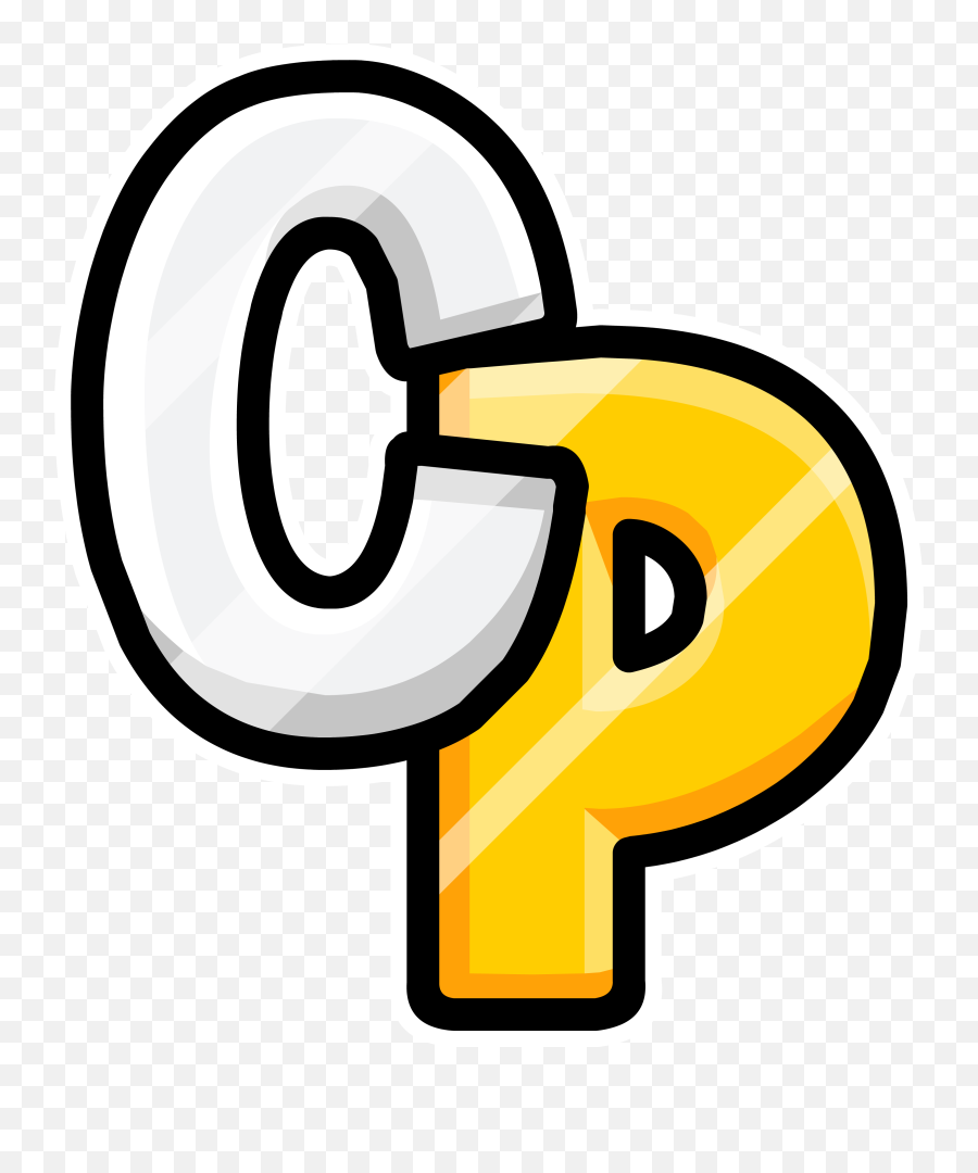 Cp Decal Pin - Club Penguin Cp Logo Emoji,Club Penguin Logo