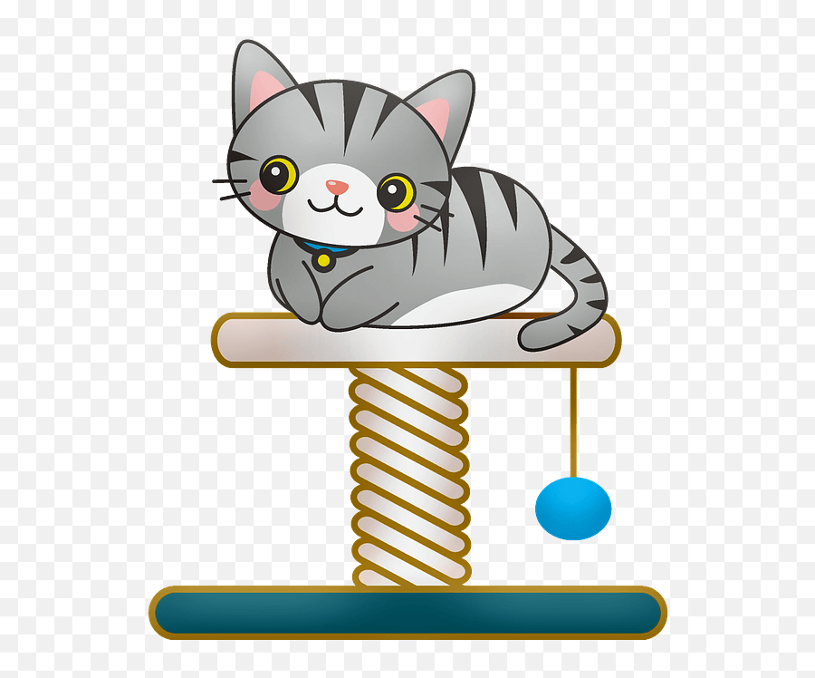 Cartoon Cat In Pet House Clipart - Cat Pet House Clipart Emoji,Clipart - Cat