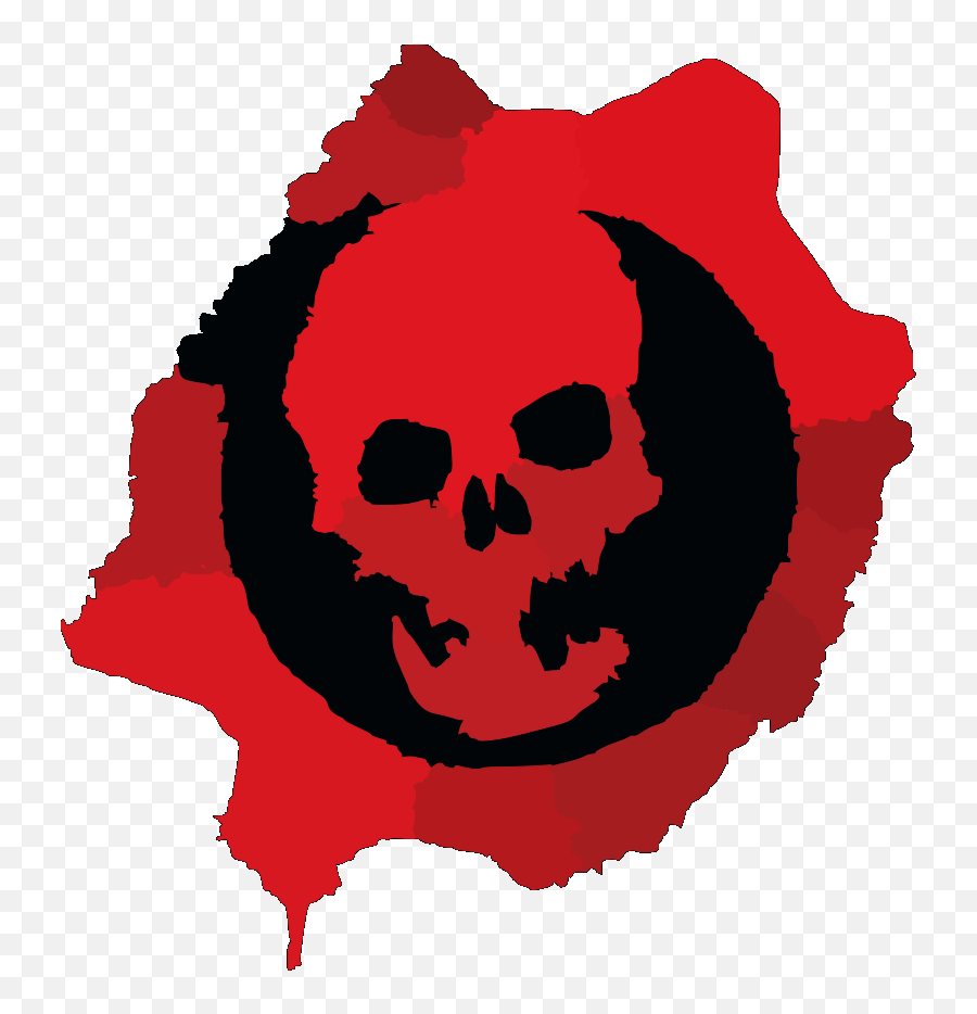 Skull Logo Gears Of War Svg Vector Skull Logo Gears Of - Gears Of War Sgv Emoji,Gears Logo