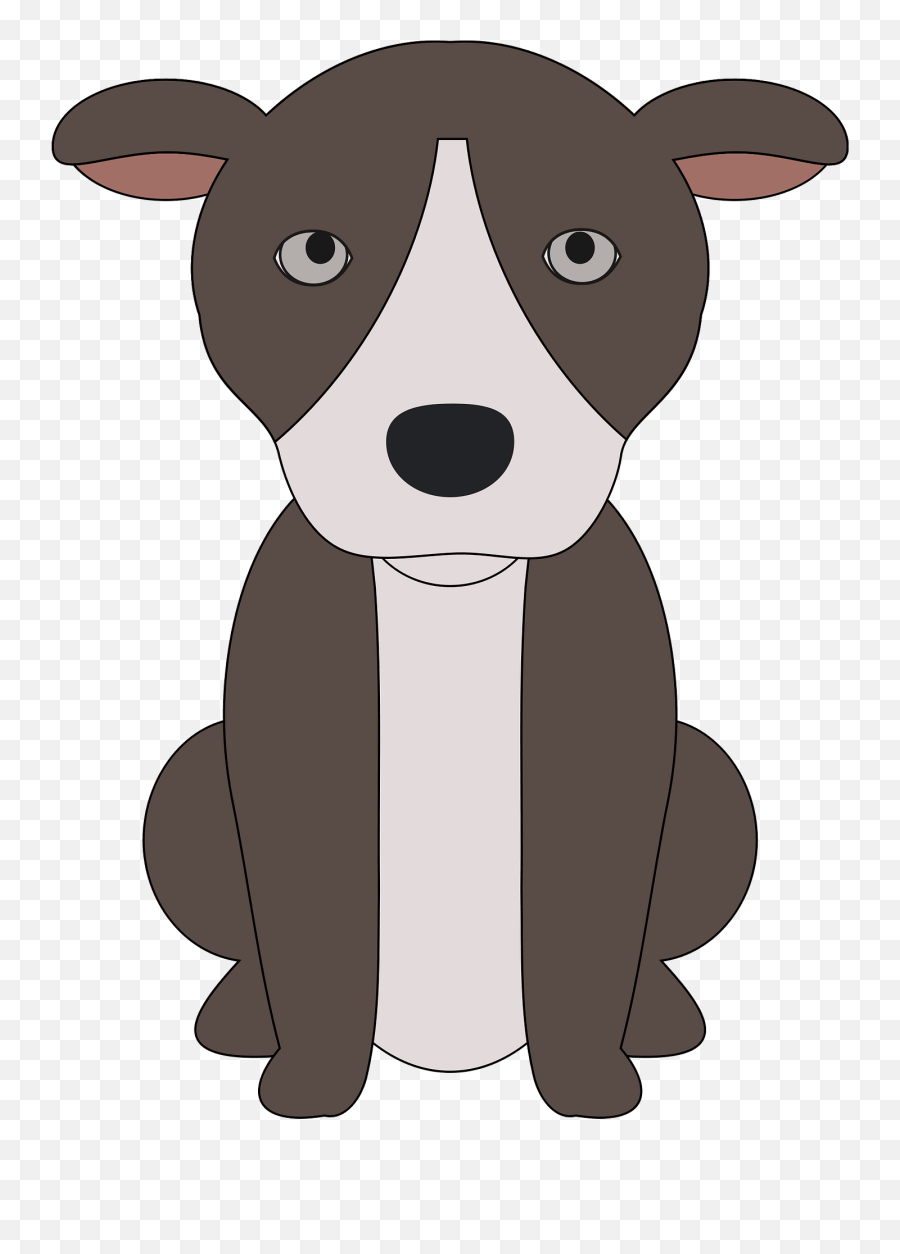 Silhouette Pitbull Pitbull Svg Free - Bull Terrier Pup Drawings Emoji,Puppy Clipart