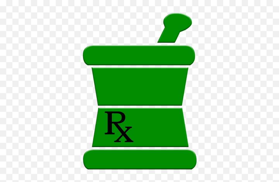 Green Rx Mortar Pestle Logo Clipart - Green Pharmacy Logo Rx Emoji,Rx Png