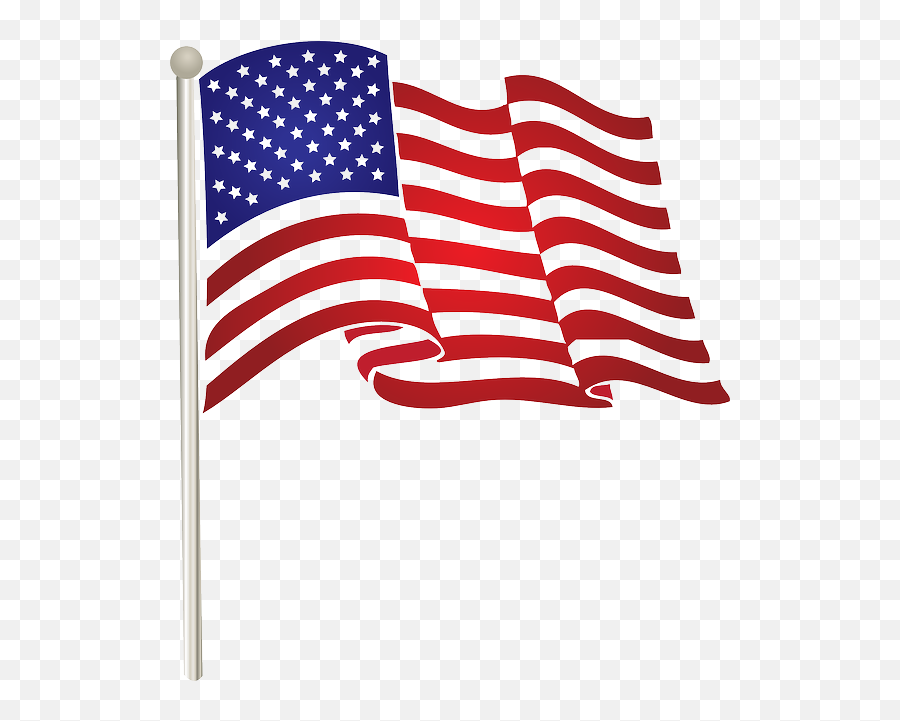Free American Flag Png File Download - American Flag Clipart Emoji,Png File