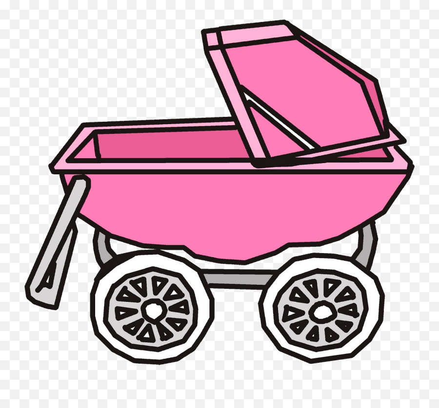 Pink Baby Carriage Clipart Emoji,Baby Carriage Clipart