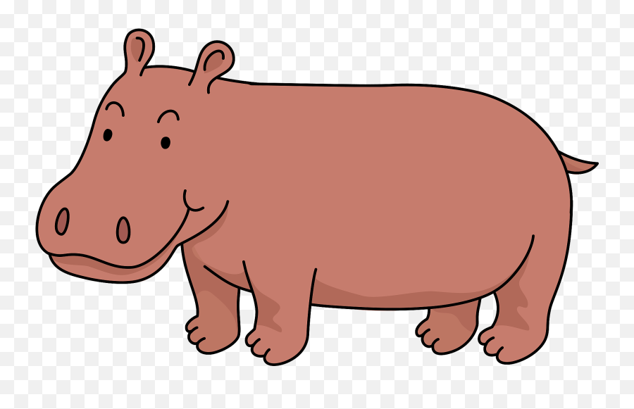 Hippopotamus Clipart - Hippopotamus Clipart Emoji,Hippo Clipart