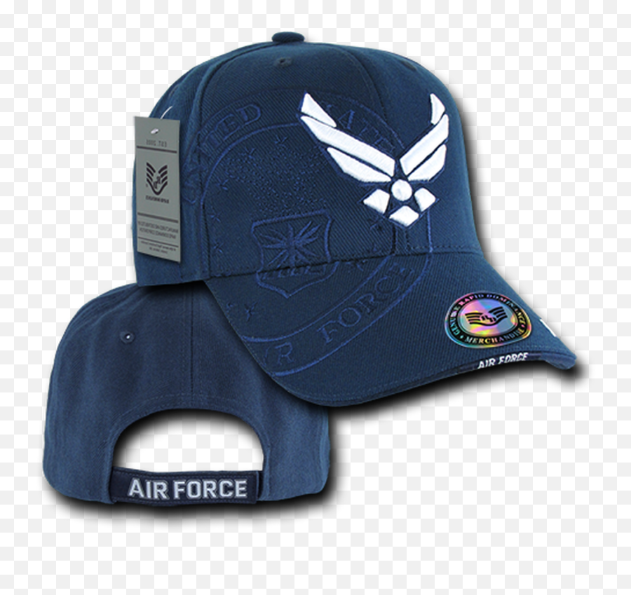 S007 - Shadow Military Cap Us Air Force Wings Logo Dark Blue Air Force Emoji,Wings Logo