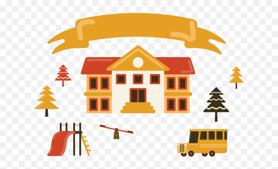 School Background Clipart Illustrations U0026 Images In Png And Svg Emoji,Going Home From School Clipart