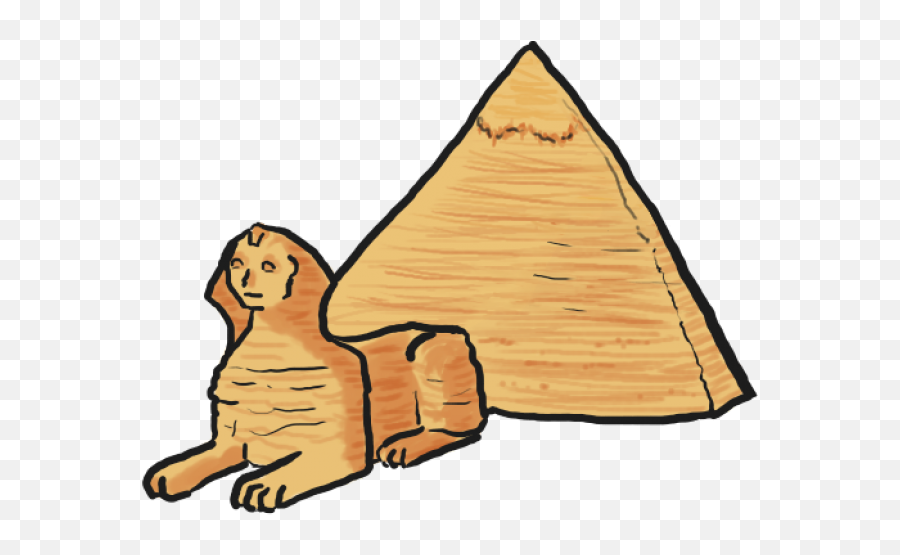 Pyramid Clipart Sphynx - Pyramid Sphinx Clipart Emoji,Pyramid Clipart