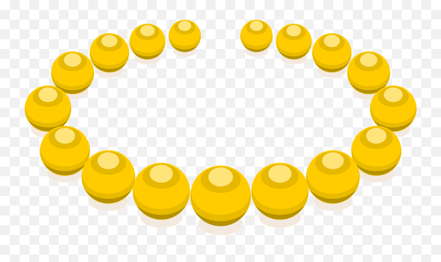 Necklace Clipart - Dot Emoji,Necklace Clipart