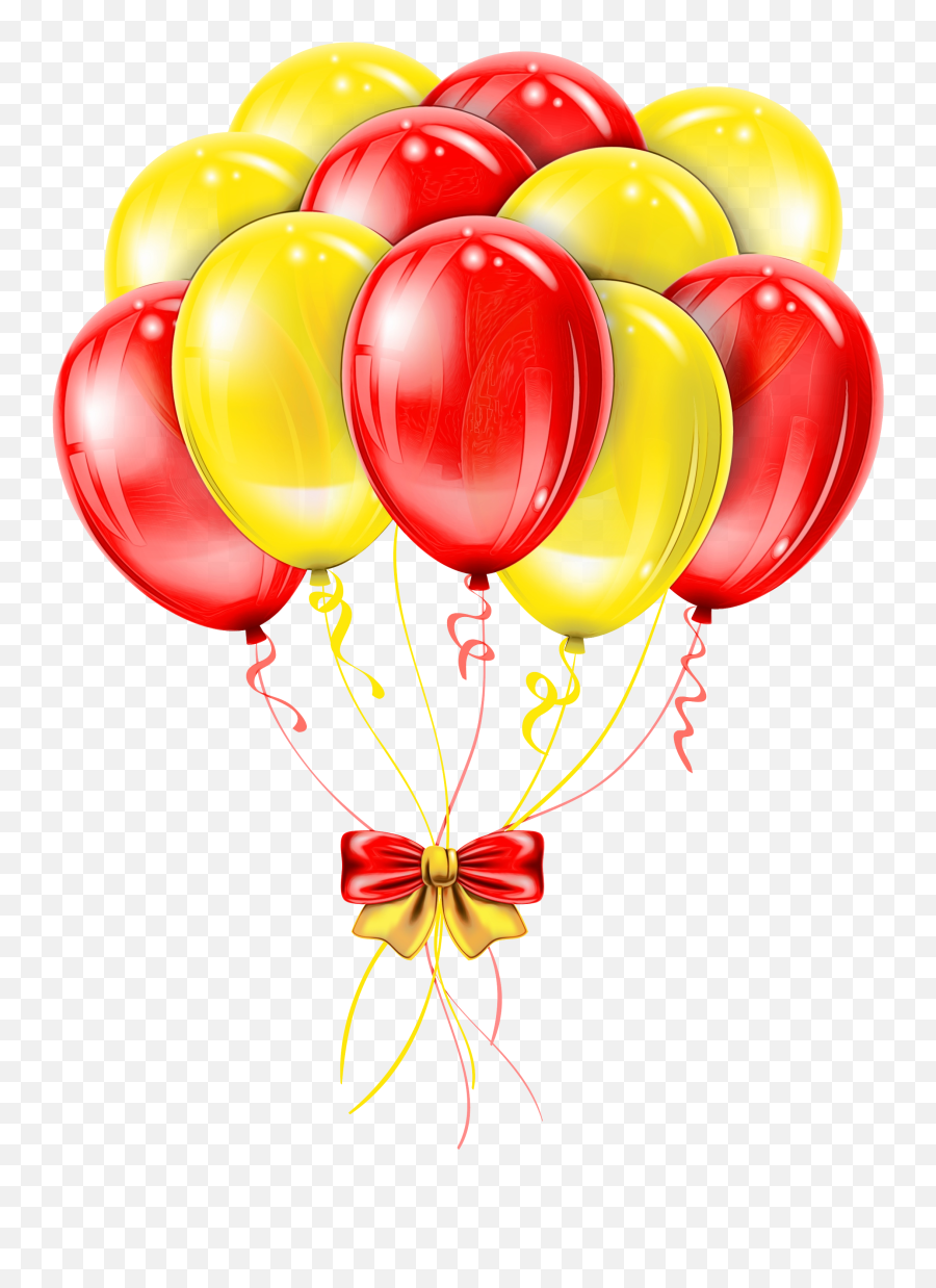 Balloons Clipart Elegant Balloons Elegant Transparent Free - Red And Yellow Balloon Clipart Transparent Emoji,Balloons Clipart